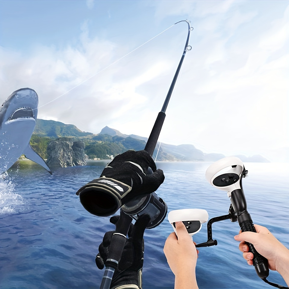 Vr Real Fishing Reel Adapter For Oculus Quest 2 Fishing Game - Temu