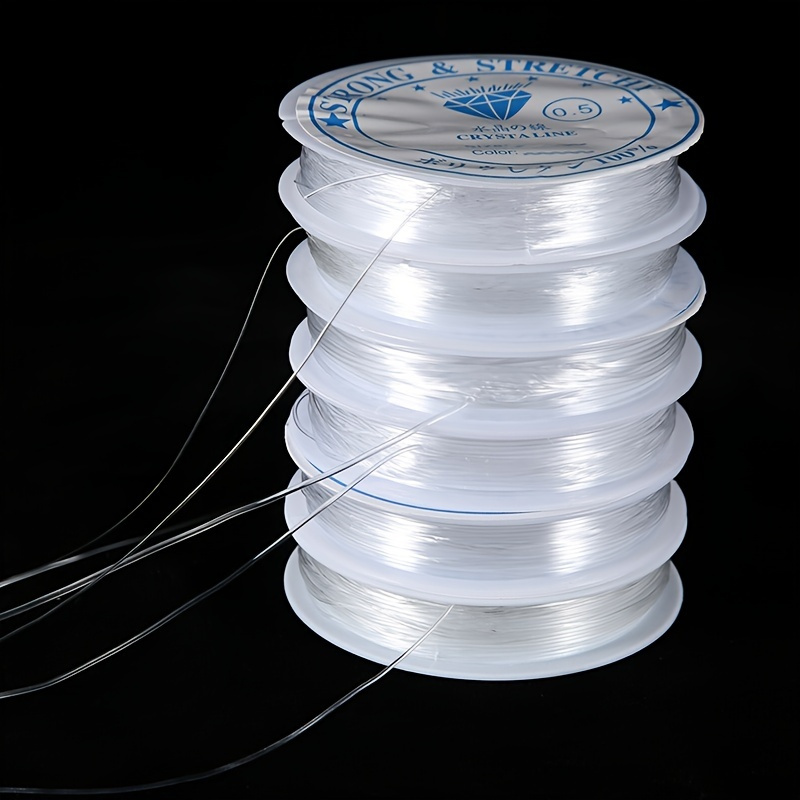 Transparent Elastic Rope Round Crystal Line Rubber Cord - Temu