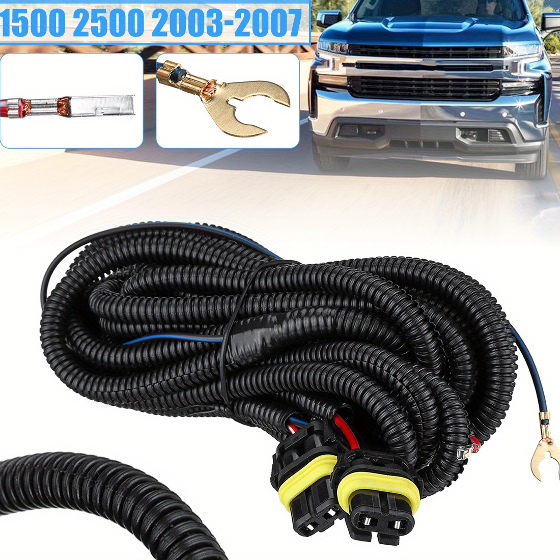 

For For Silverado Fog Light Wiring Harness-kit 2003-2007 1500 2500 Hd Classic