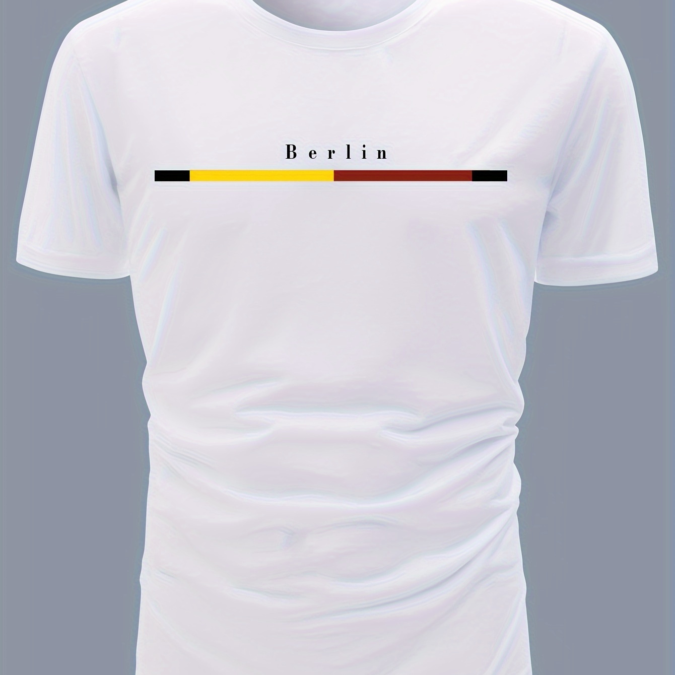

T-shirt confortable et chic pour hommes avec motif "Berlin", vêtements d'extérieur d'été pour hommes, vêtements pour hommes, hauts pour hommes, cadeau pour hommes