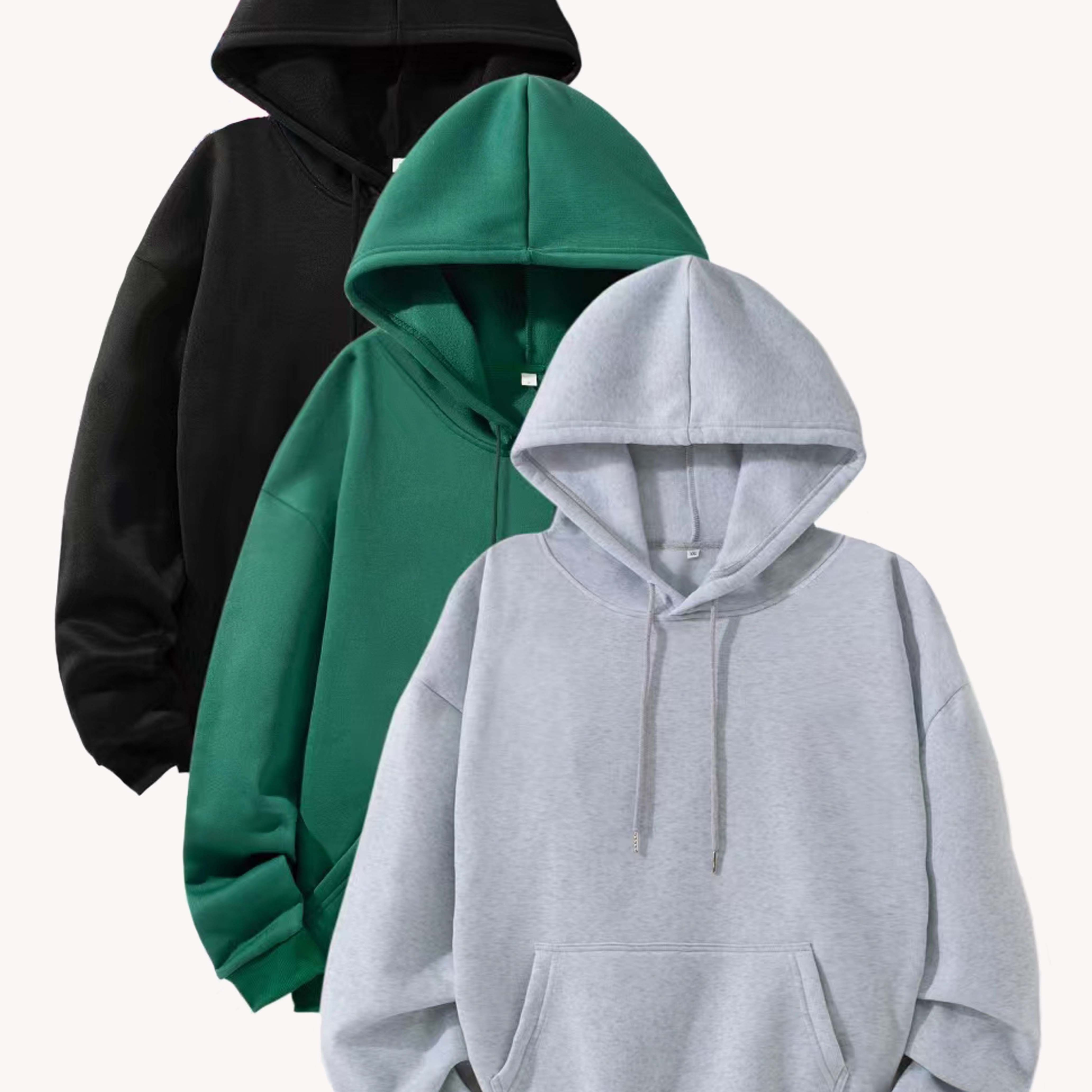 

3 , Long Sleeve Drawstring Hoodies Sweatshirt, Women's Clothing