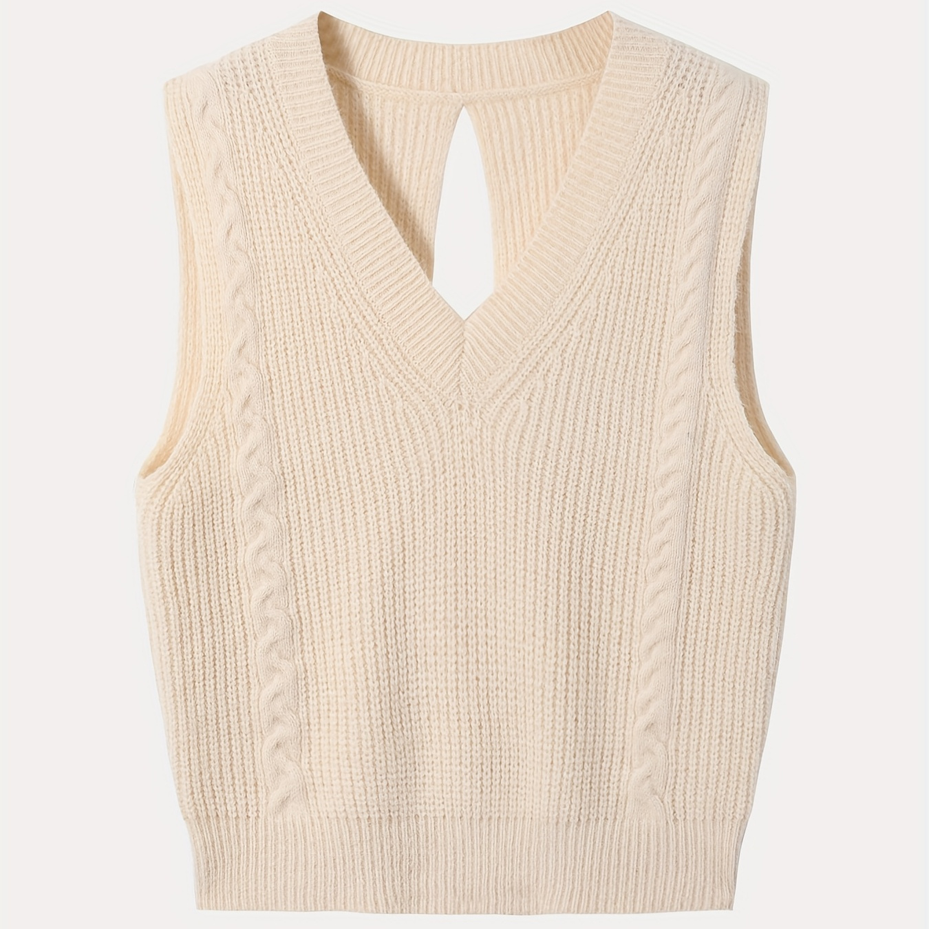 

Gilet Tricoté à Col en V pour Femme