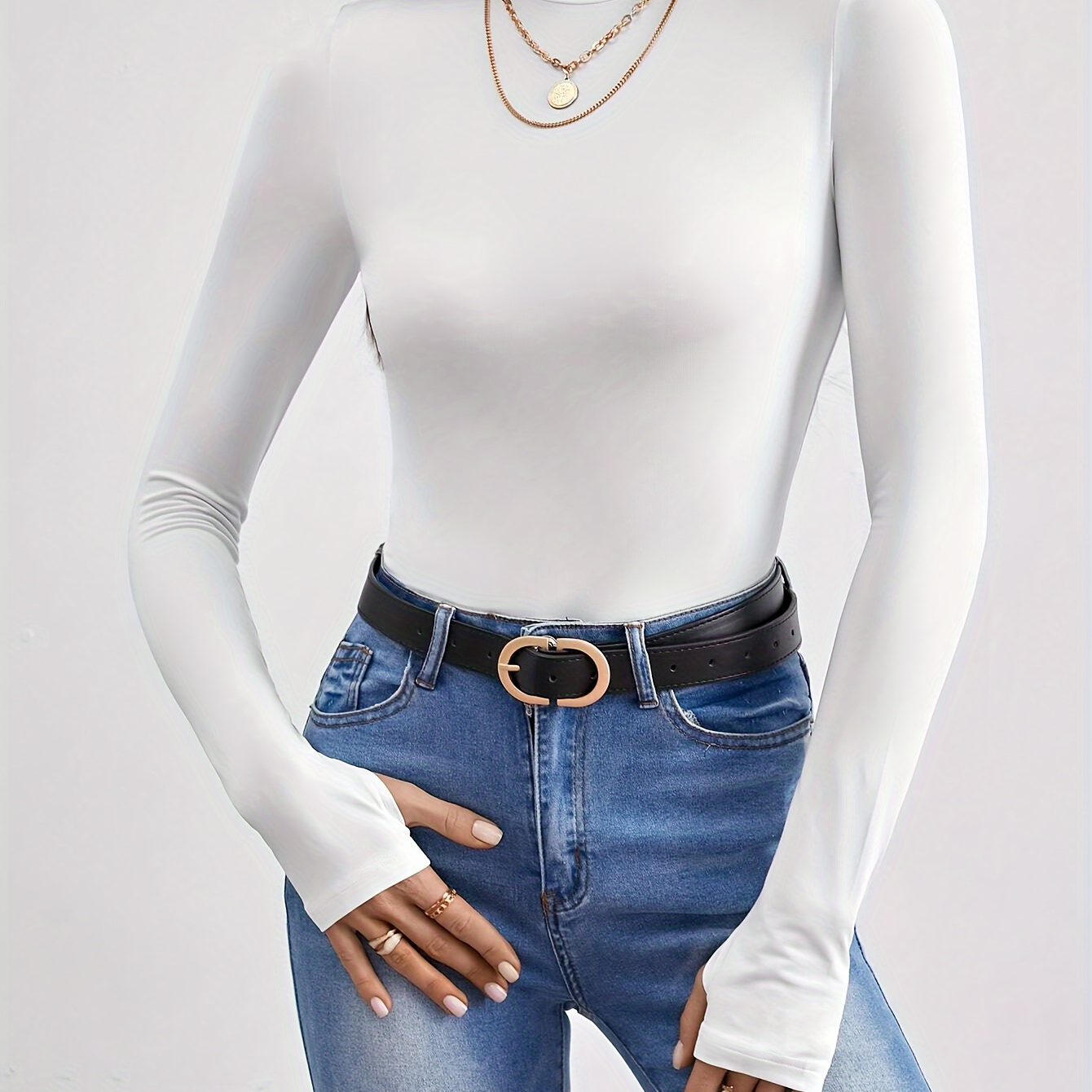 

's -fit T- Holes - , Long , , Washable