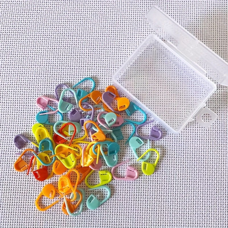 10pcs 7cm 9cm Plastic Yarn Needle Stitch Markers Locking Knitting Needles  Crochet Hooks DIY Sweater Weaving