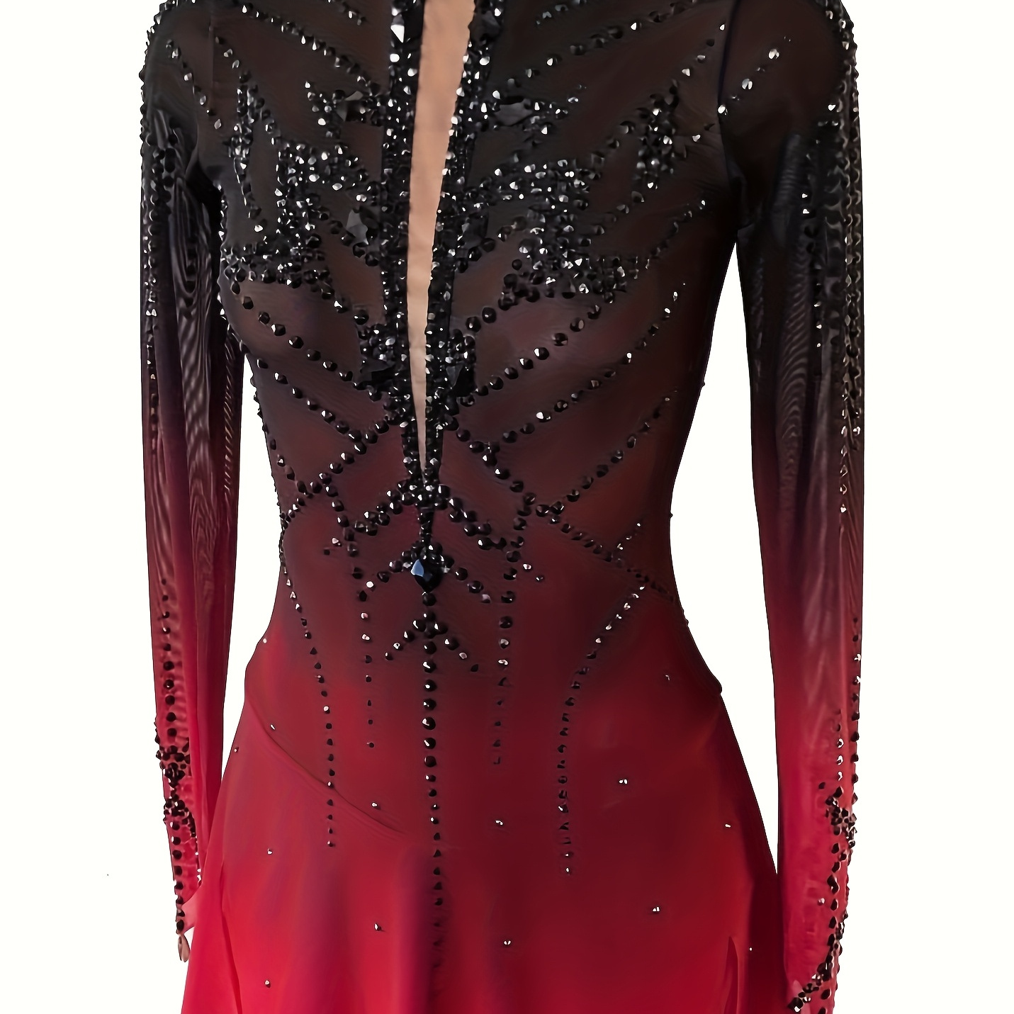 strapless open back dress Figure skating dress ice skating dress ice dance – Gymcostumes main image 0