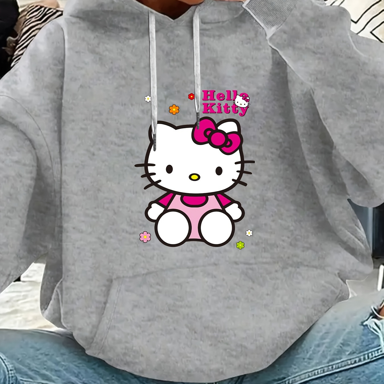 

[sanrio Authorized] Halloween Sanrio Women's Sweatshirt Sanrio Graphic Hooded Sweatshirt 550g Q2-48