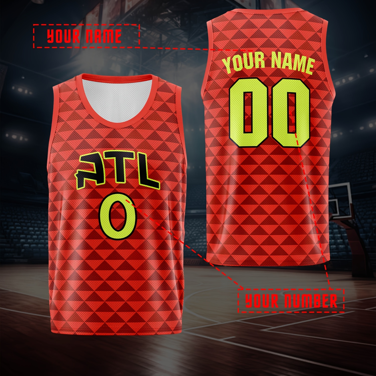 

Customized Name And Number, Men's Sleeveless Basketball Tank Top, Summer Comfy Top For Training And