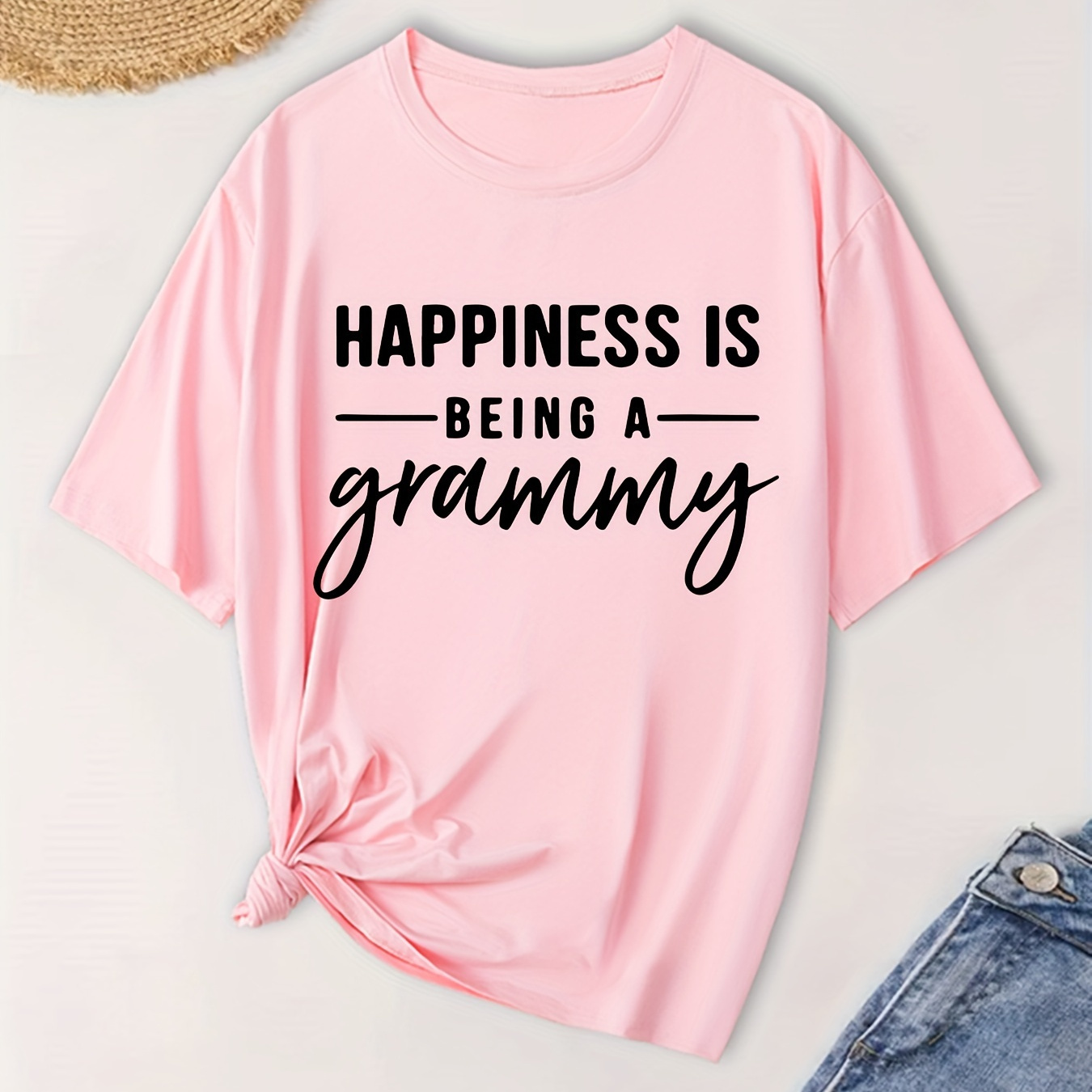 

Plus Size Print T-shirt, Casual Short Sleeve Top For , Women's Plus Size Clothing