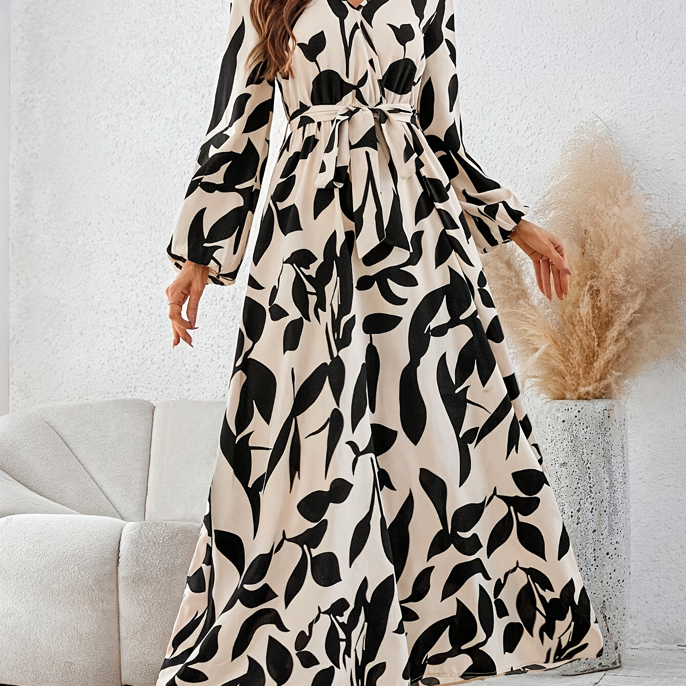 green v neck dress long sleeve V Neck Long Sleeves Green Long Prom Dress with Velvet Top, Green Formal  Graduation Evening Dress with High Slit A1723