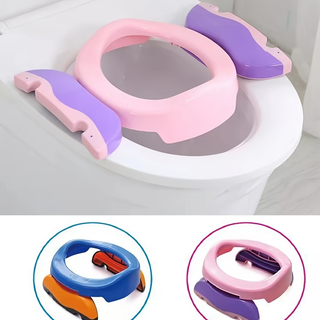 BATTOP Portable Potty for Toddler Travel Potty Training Seat Kids 2-in-1  Potty Chair Foldable Toilet Trainer with Potty Liners and Carry Bag (2-in-1  Potty seat)