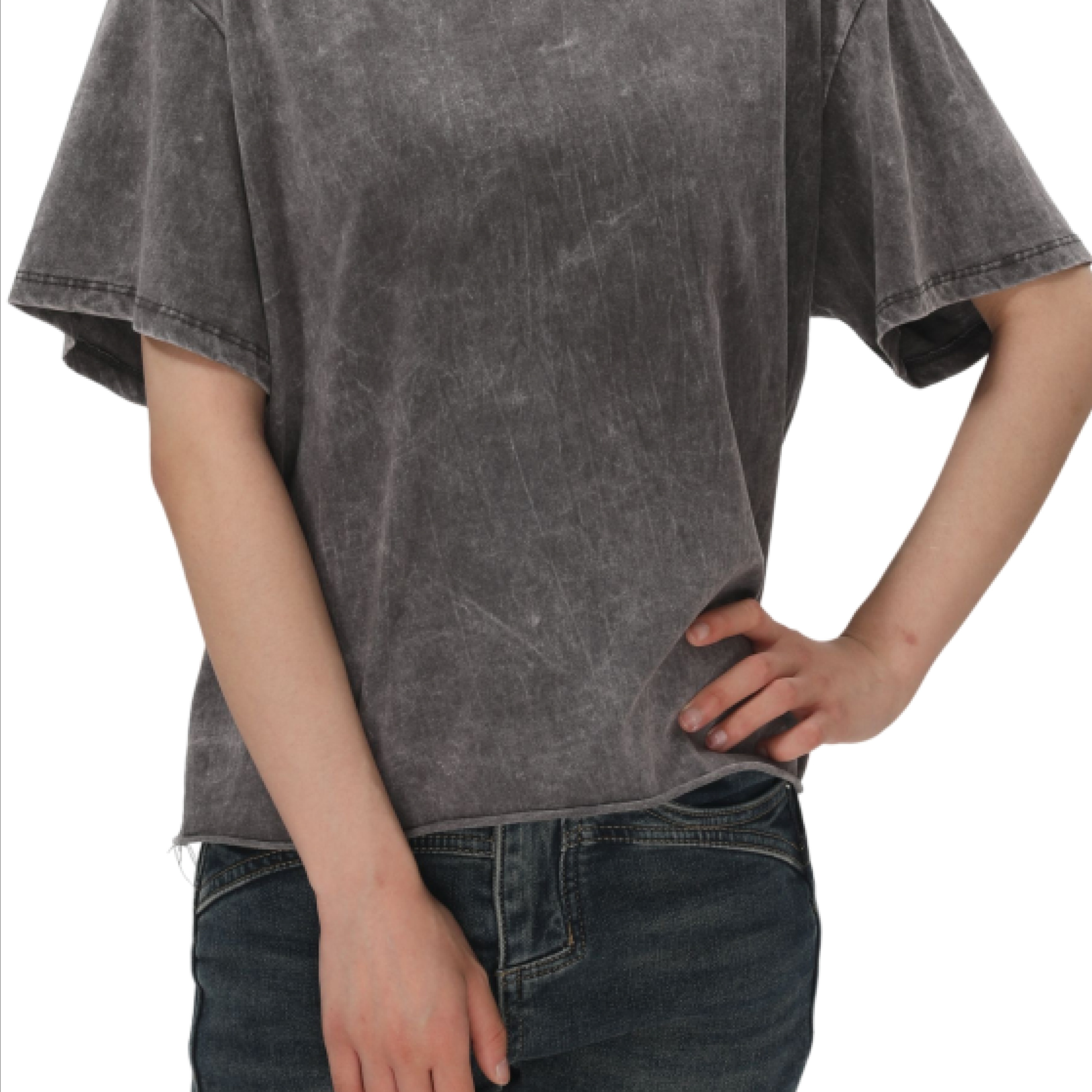 

Crew Neck Rolled Hem T-shirt, Casual Short Sleeve Loose Top For Spring & Summer, Women's Clothing