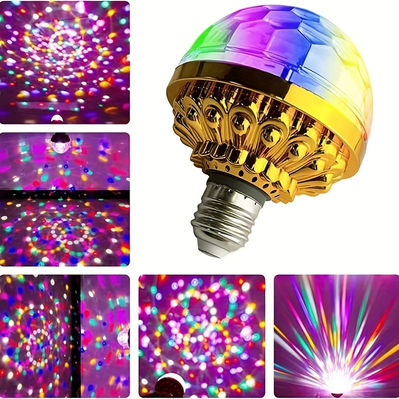 Sept couleurs Led Lumières Lampe Rotative Magic Ball Bulb Dj Disco Ball  Ménage KTV Flash Indoor Room Color Lamp Bounty Stage Lamp