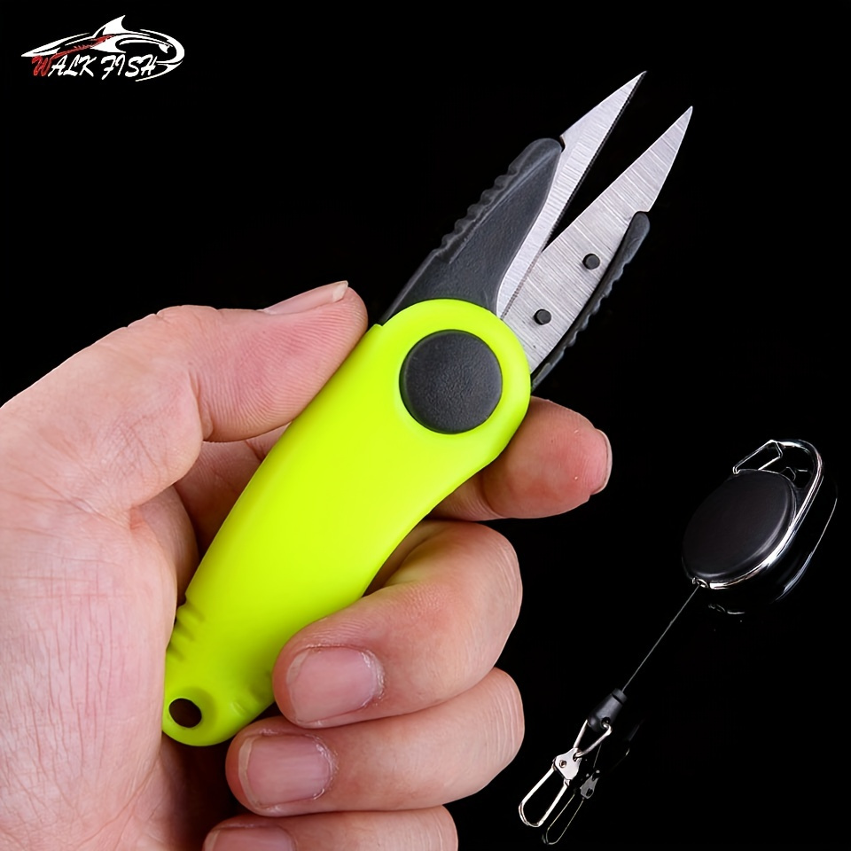 Premium Stainless Steel Fishing Line Cutter - Multi-Functional and Foldable  for Easy Storage - Essential Fishing Tackle Tool