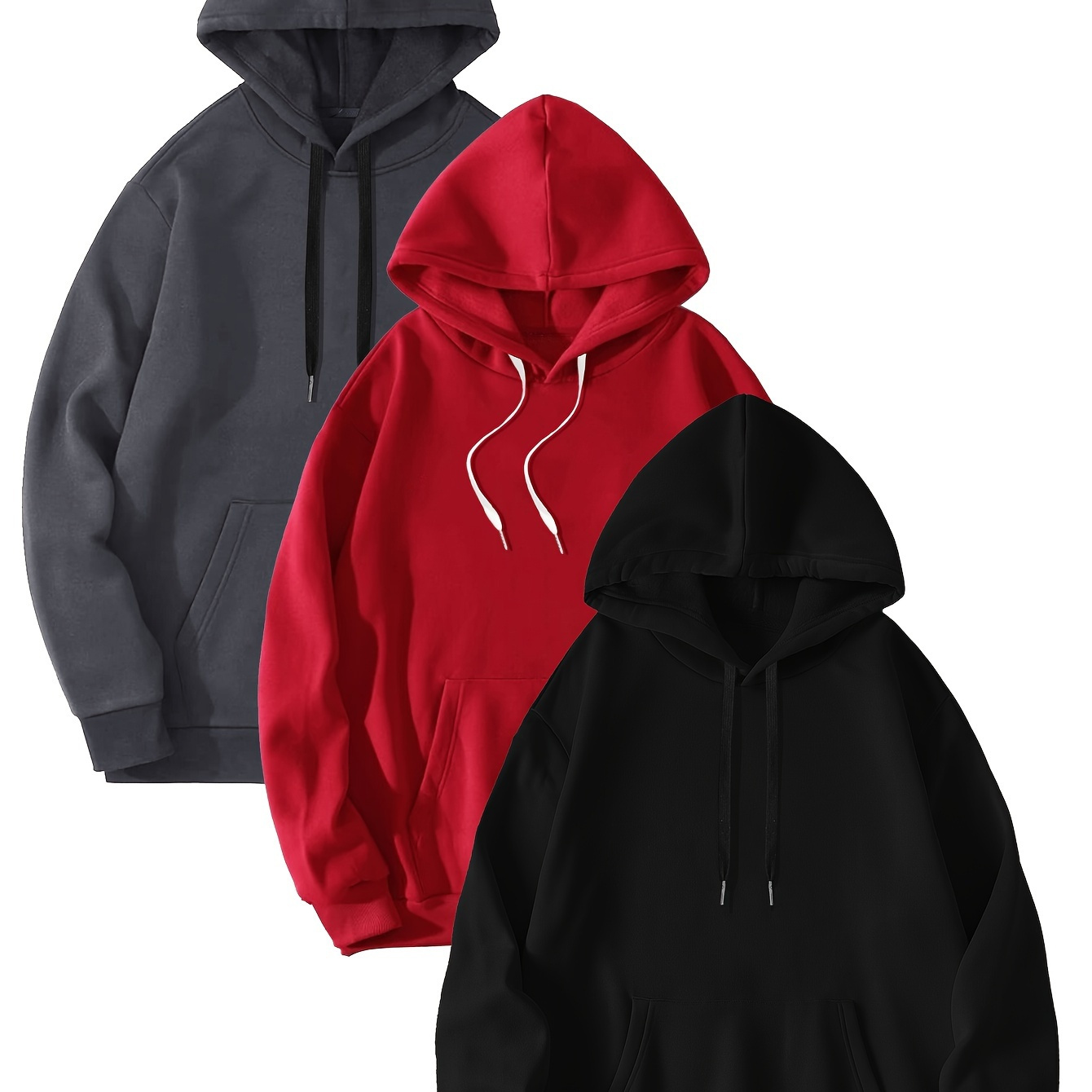 

Print, Men's Casual And Cozy Hoodies, Trendy Long Sleeve Hooded Sweatshirt, Casual Top For Autumn Winter