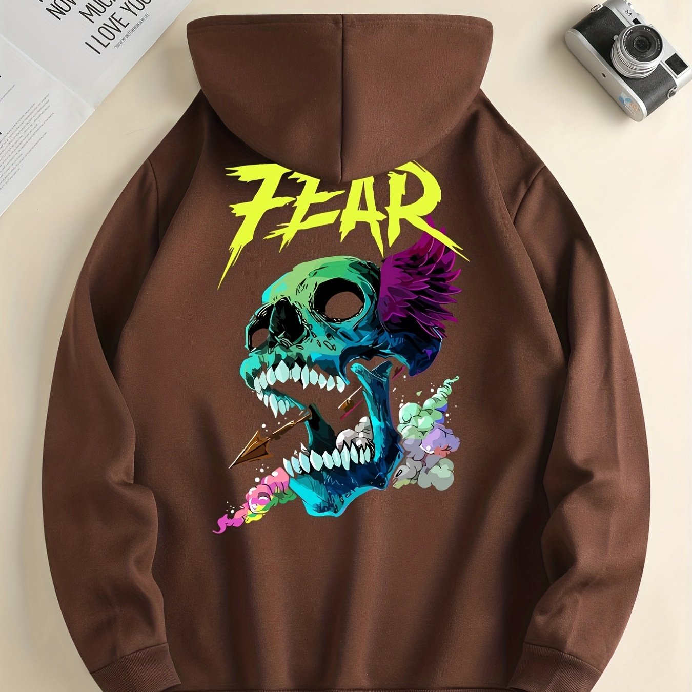 No fear hoodie discount skull