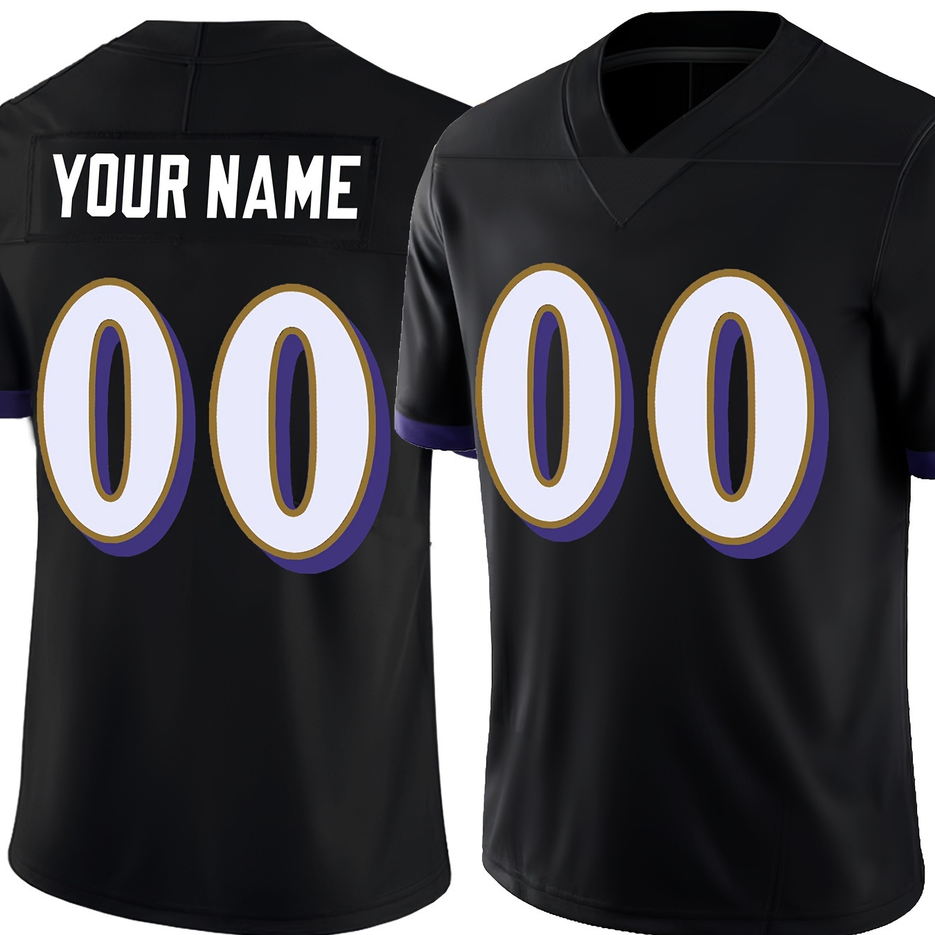 

Jersey - Personalized & , Embroidered, Polyester, V-, For & , S-3xl