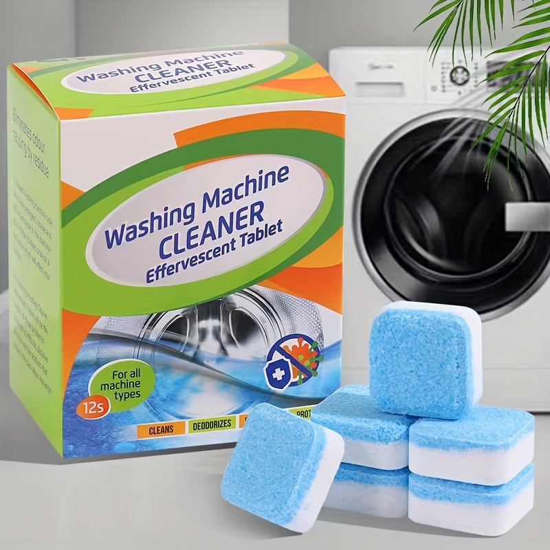 24pcs/set Washing Machine Cleaner Effervescent Tablet, Modern Two Tone  Washer Cleaning Tablet For Household