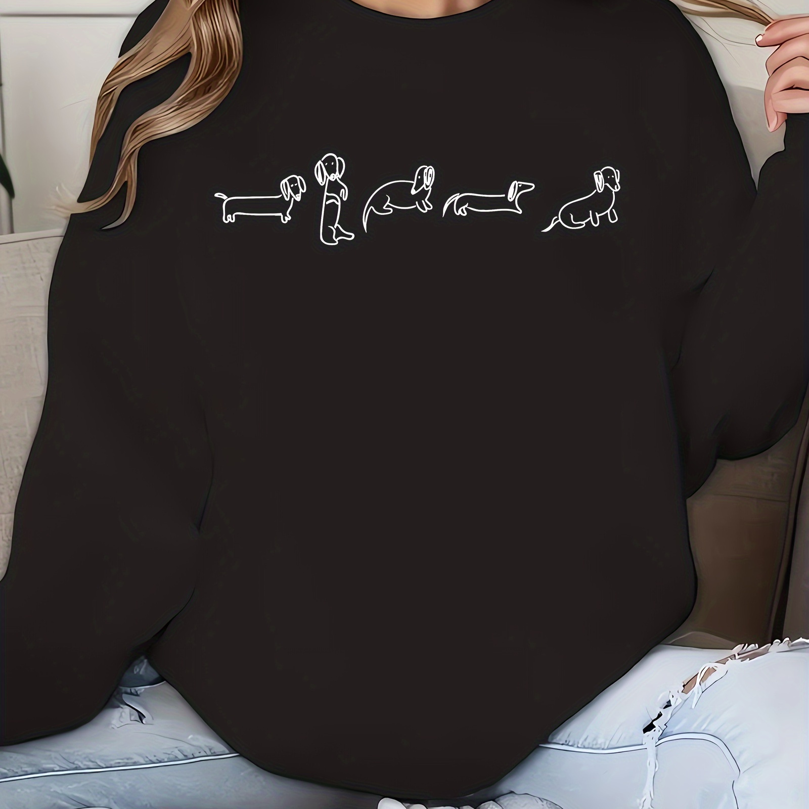 

Graphic Sweatshirt, Long Sweatshirt For & Fall, Women's Clothing