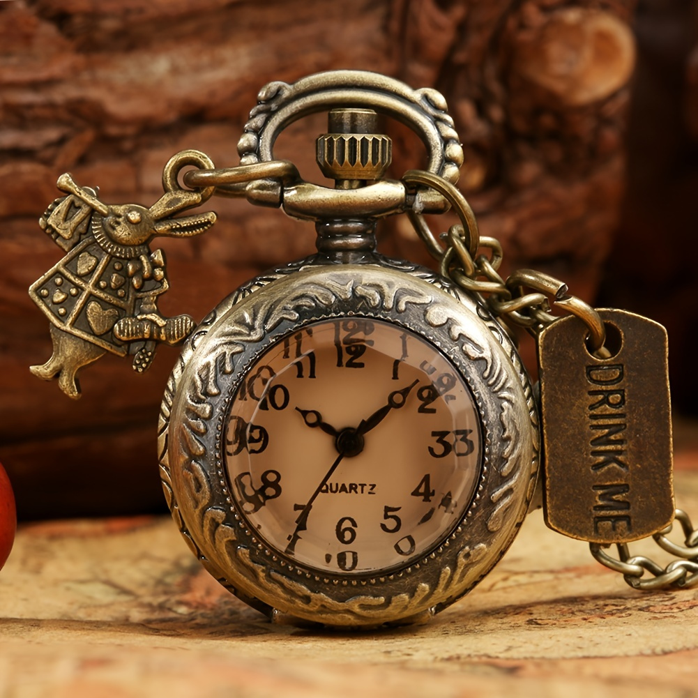 Reloj de bolsillo musical de la serie espacial, reloj de cadena de cuarzo  original, con collar musical, regalo único coleccionable para parejas