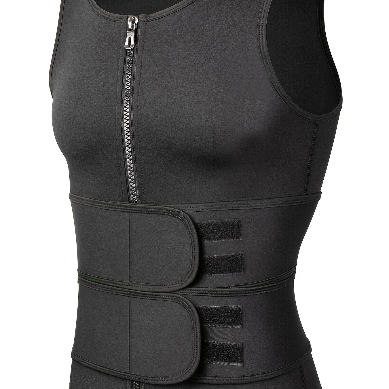 

Men's Compression Sauna Vest & Waist Trainer Tank Top For Workouts & Gym