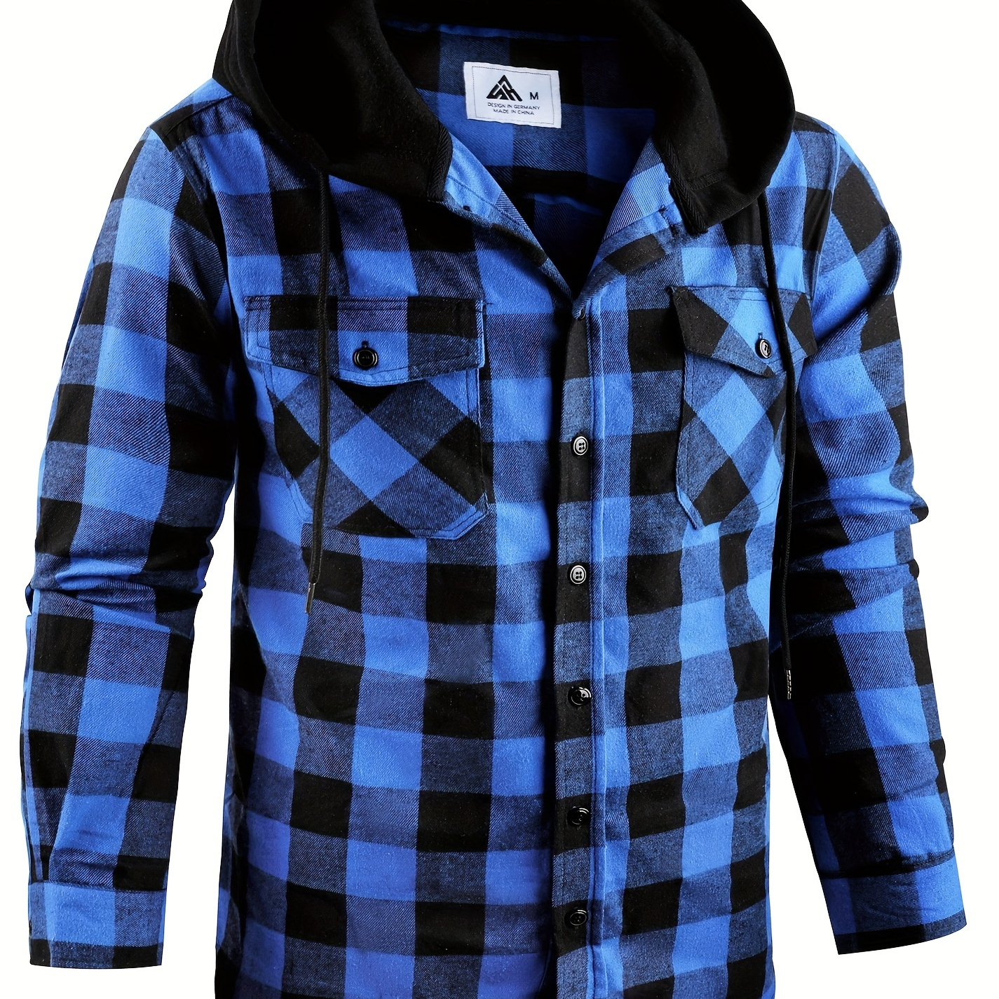 Thin Material Men's Plaid Hooded Long Sleeve Shirt Christmas - Temu