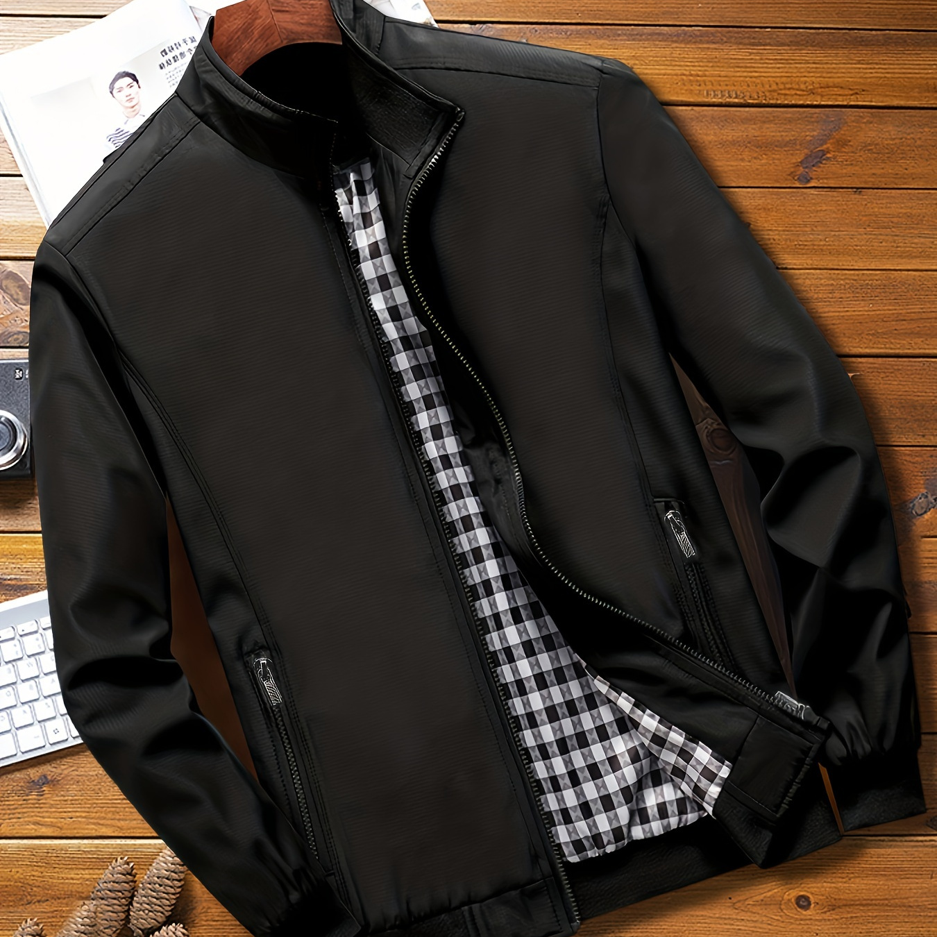 

Jacket For Men, Zipper Functional Coats, Outdoor Men's Wearing