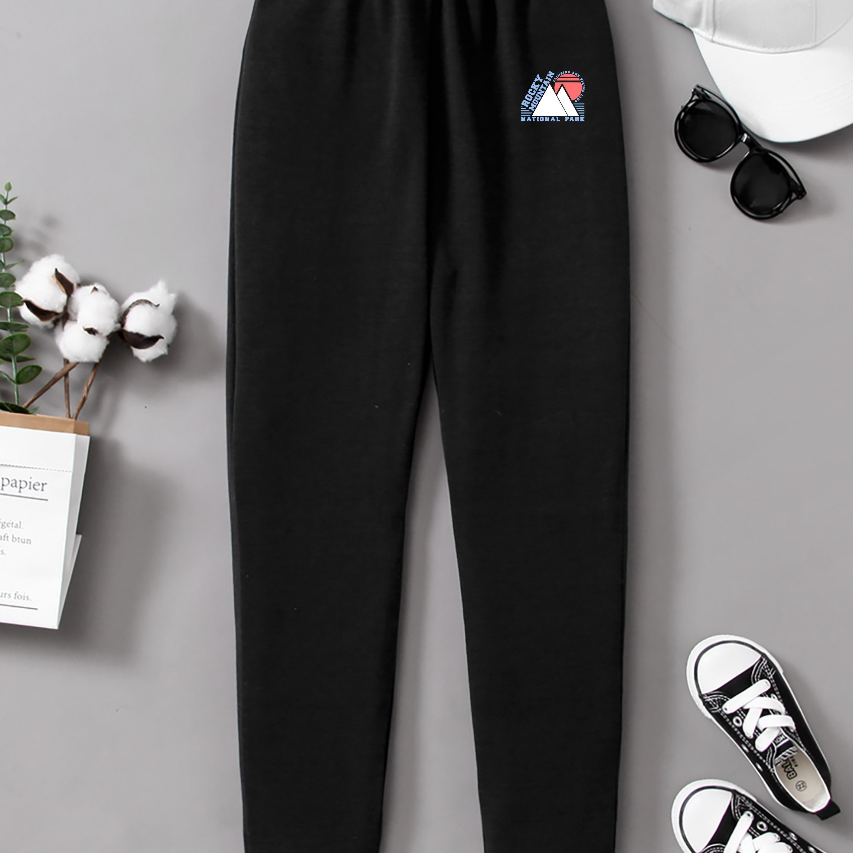 Team Rocket HQ Collection Black Fitted Fleece Jogger Pants - Women