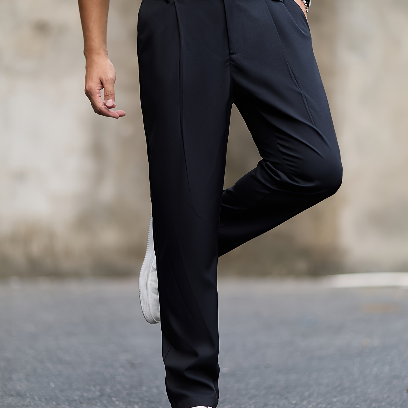 

Pants - Fashionable , Non-stretch, Button -