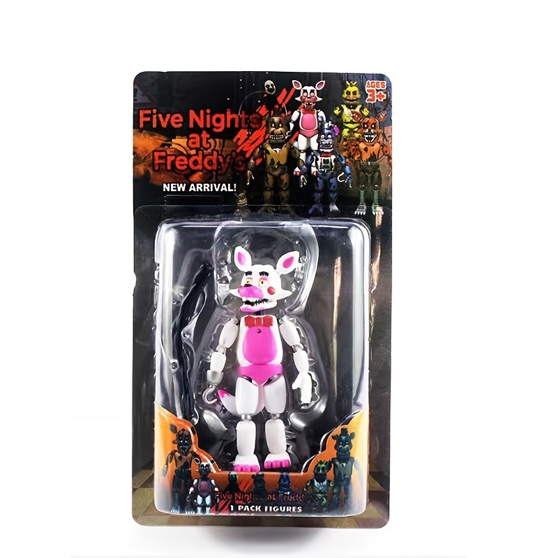 GOTEDE Toy Gift Movable joints Sister Location Funtime Chica Freddy Bear  Figure Toy Rabbit Car Decorations Action Figure Figures Model Five Nights  at Freddy's Collectible Model