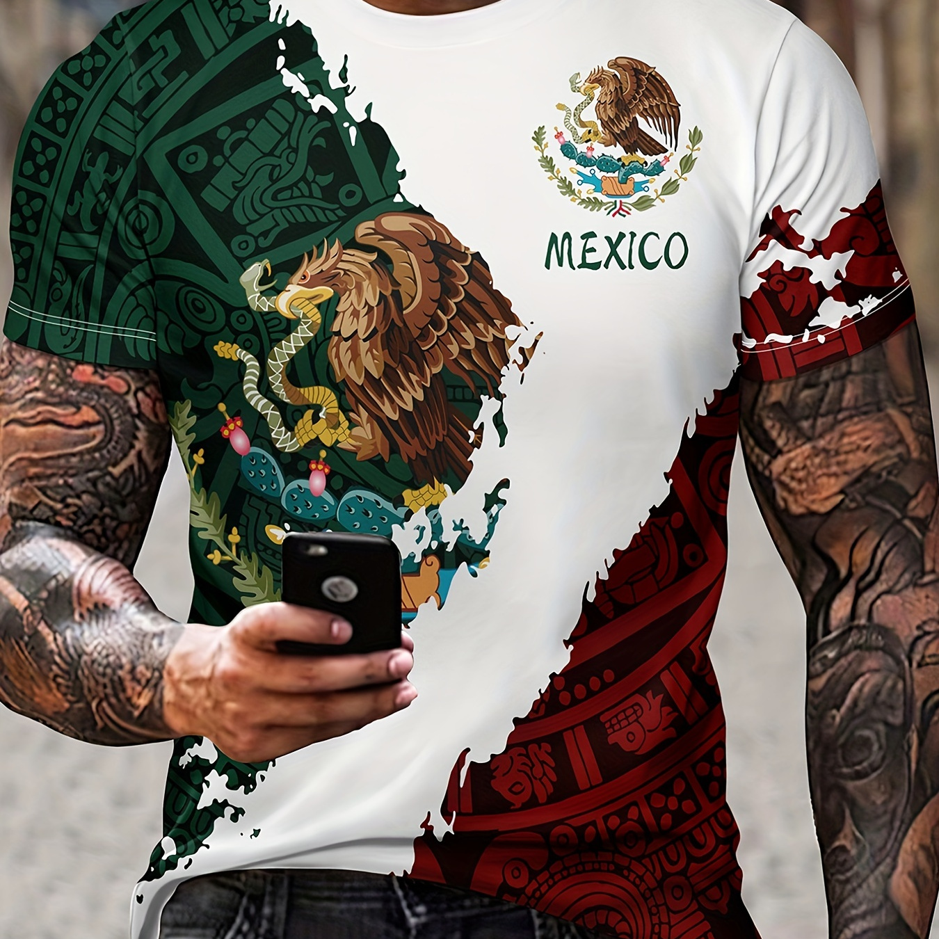 Mexican Theme Various 3d Digital Pattern Print Men's Graphic - Temu