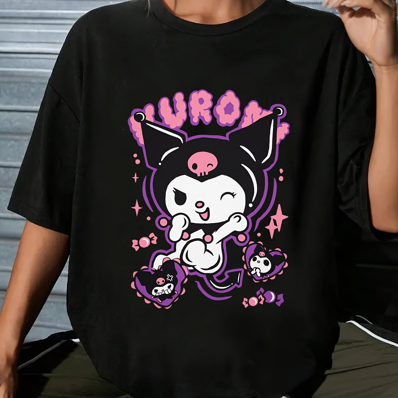 

Sanrio Shirt Hello Kitty Kuromi T-shirt Cinnamoroll My Melody Halloween Shirts Pumpkins Spiders T-shirt For Men Women Shirt Christmas Funny Shirt For Team 220g Q5-1