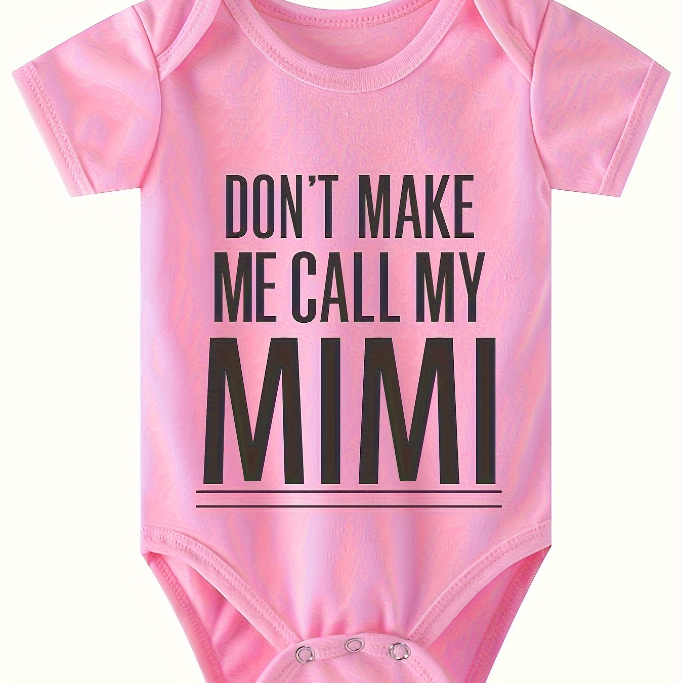 

Don't Make Me My Call My Mimi Letter Print Newborn Cute Romper Summer Short-sleeved Baby Onesie Pregnancy Gift