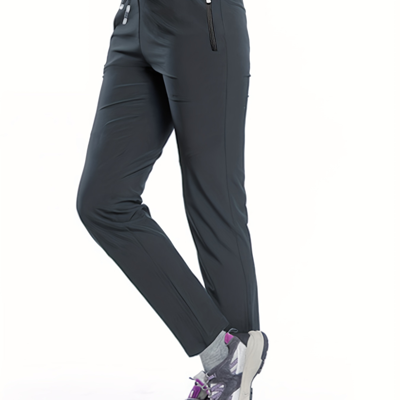 

Women's Breathable Quick-dry Outdoor Pants, Thin Lightweight Sports Trousers, Elastic Mountain Climbing Long Pants, Athletic Style