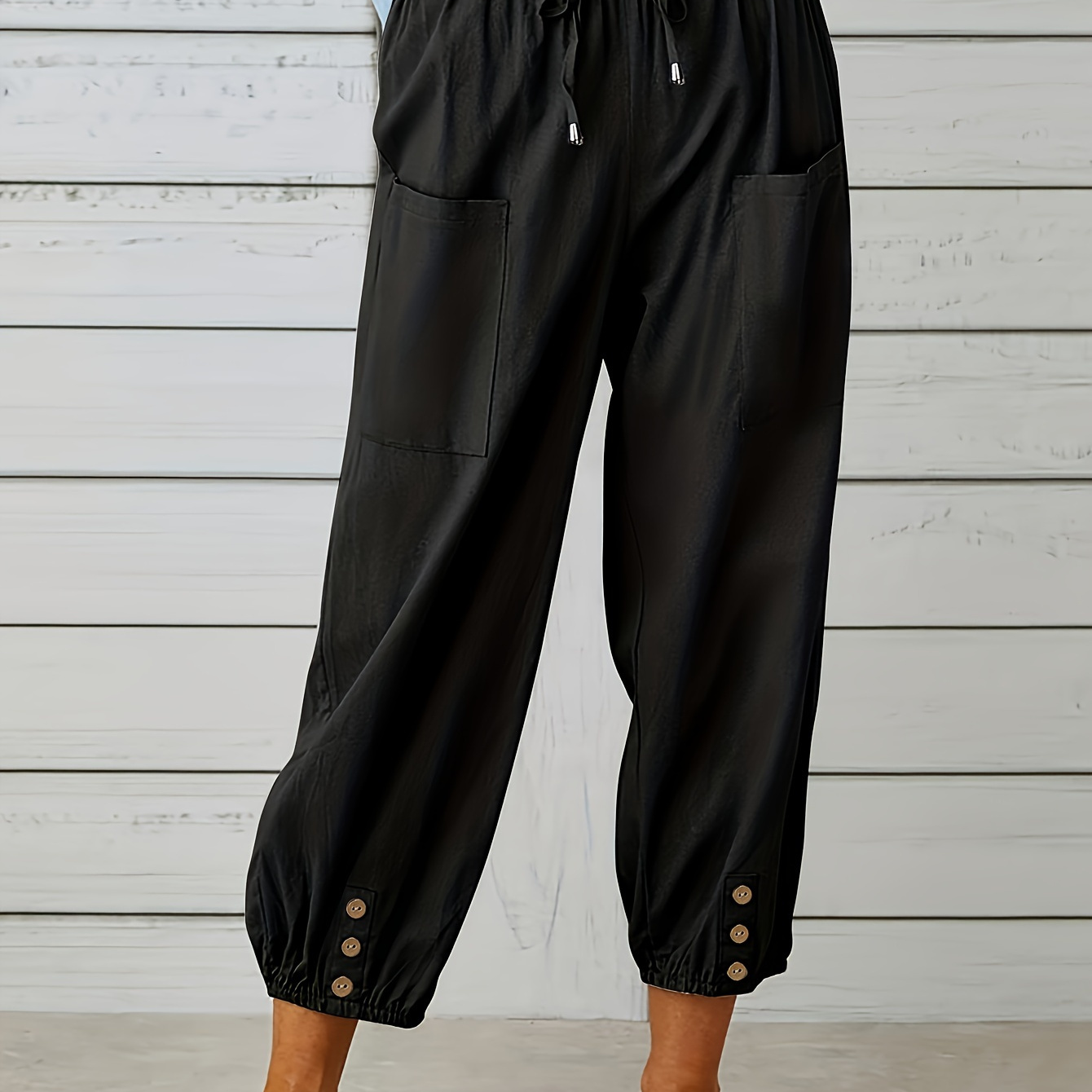 Linen Pants Women Tall Summer Oversized Linen Trousers High Rise Tapered  Comfy Harem Pants with Pockets, Coffee, Medium : : Clothing, Shoes  & Accessories