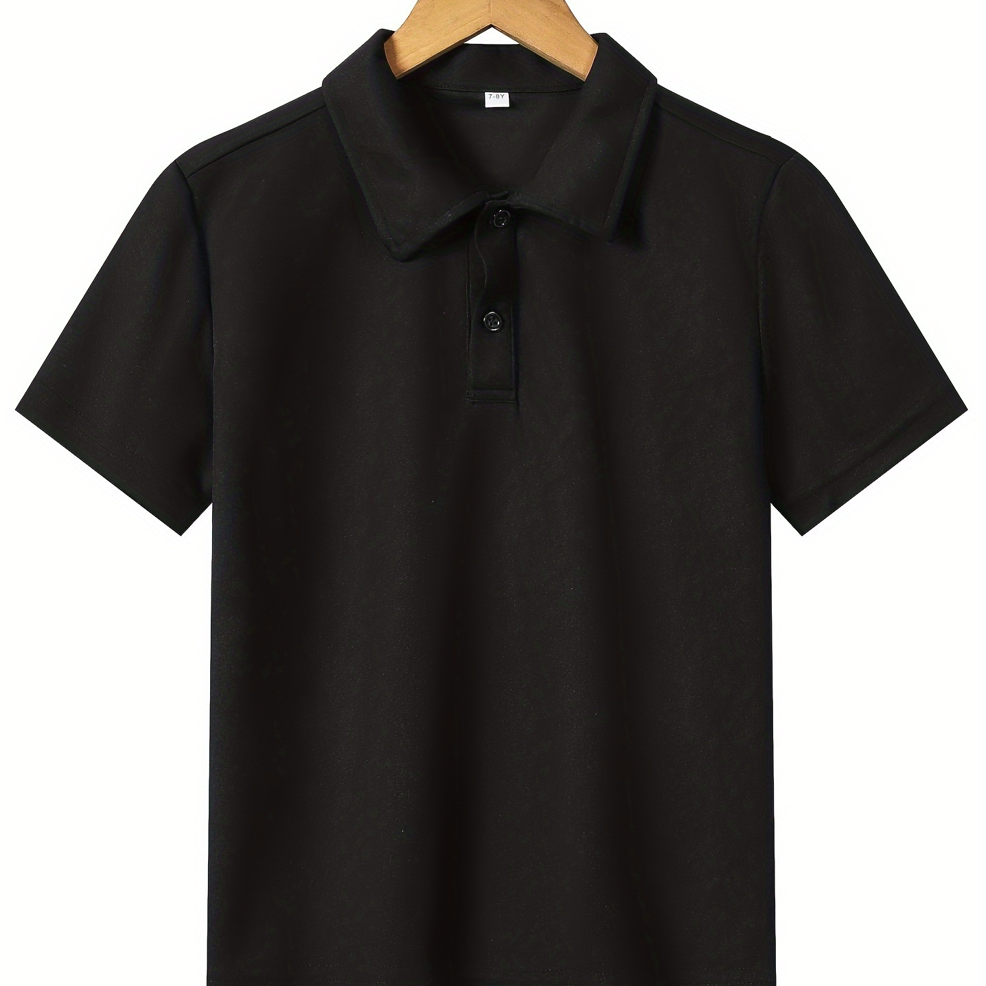 

Boy's Solid Preppy Lapel Shirt, Casual Comfortable Short Sleeve Breathable Summer Top Shirt, School Uniform, Daily Wear