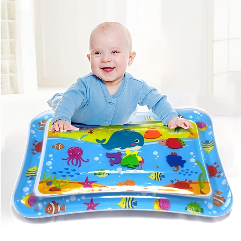 gebra Tummy Time Water Mat, Baby Water Mat, Inflatable Gift Toy for 0 3 6 9  12 Month Baby Boy Girl