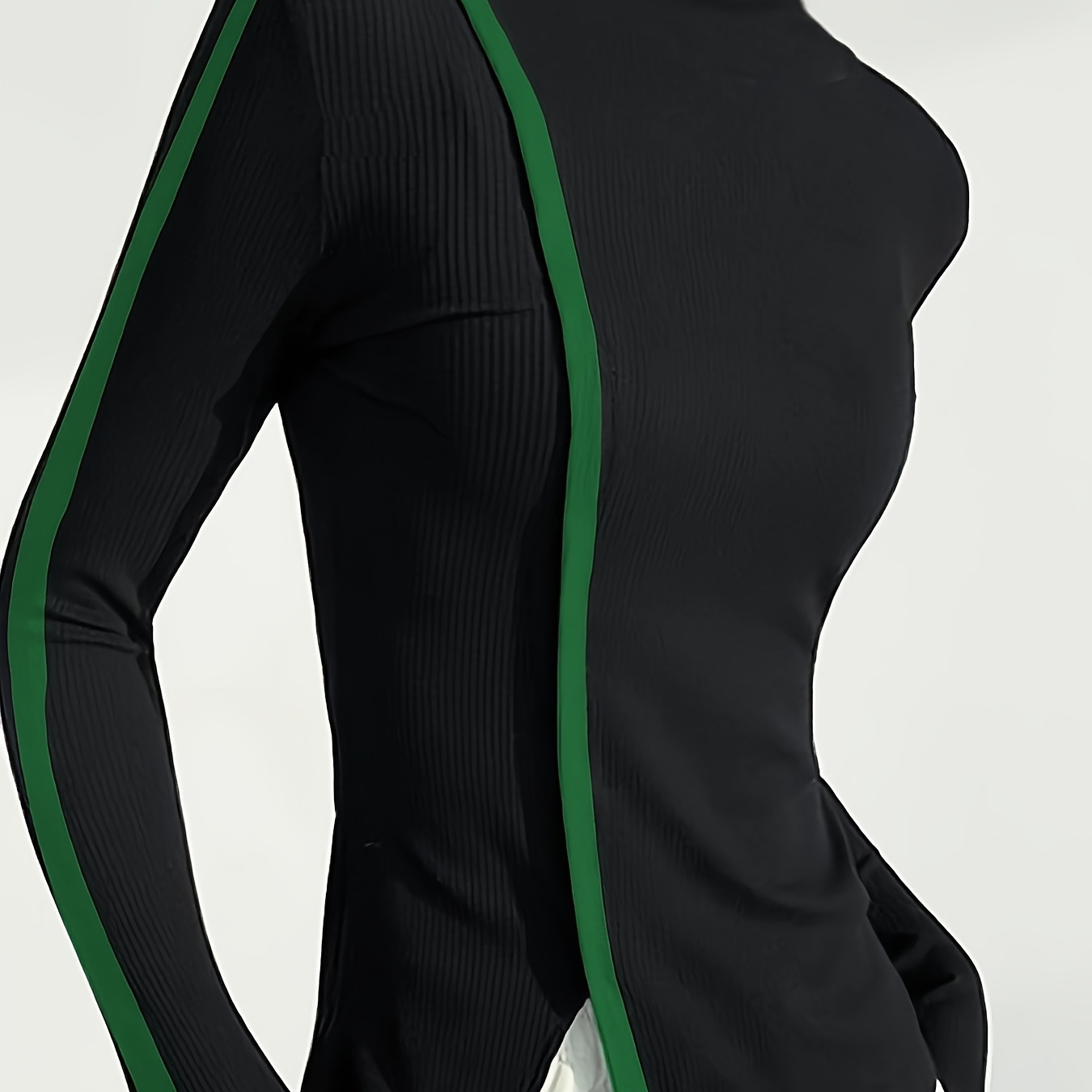 

Women' And Autumn New Long Sleeves Skinny Color High-neck T-shirts Tops