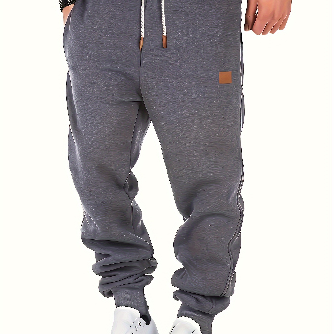 

Drawstring Sweatpants, Men's Casual Joggers With Pockets For Winter Fall Running Jogging