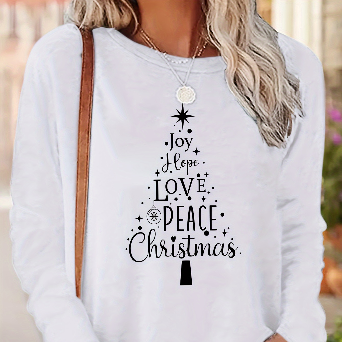 

Christmas T-, Long Sleeve Top, Women's Clothing