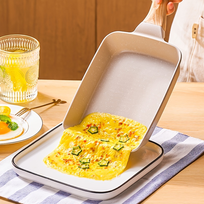 Tamagoyaki Japanese Omelette Pan / Egg Pan - Non-stick Coating - Rectangle Mini Frying Pan – Grey