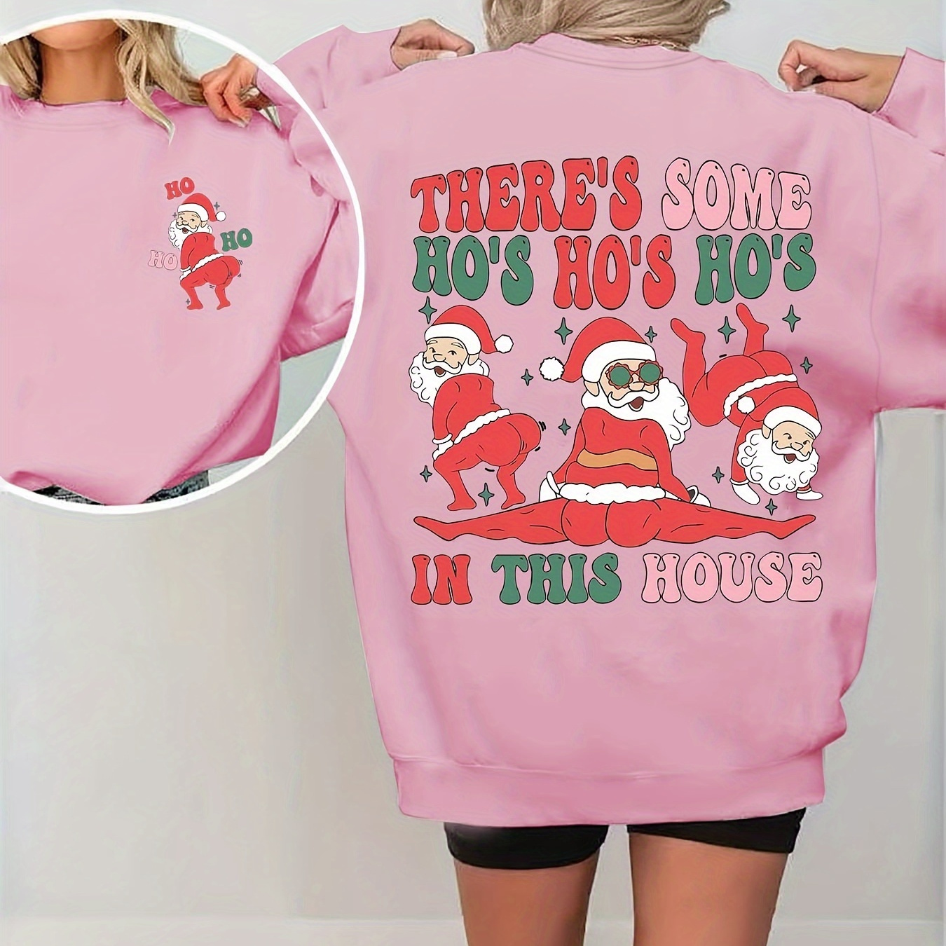 

Black And This House 3 Funny Old Men On The Front And Back Of - Christmas