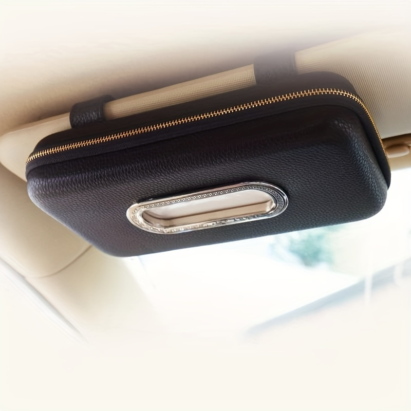 

Car Visor Tissue Holder, Car Tissue Box, Car Sun Visor Hanging Tissue Bag Napkin Case Tissue Storage Bag Car Accessories