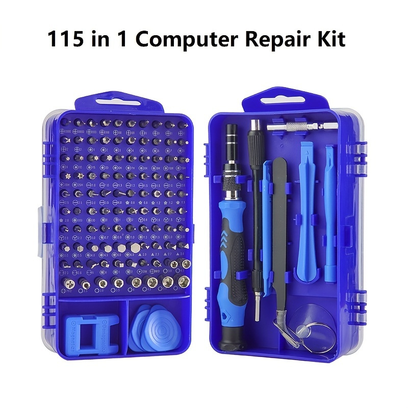 

115 In 1 Computer Repair Kit Magnetic Precision Screwdriver Set Small Impact Screw Driver Set With Case For Smartphone, , Pc, Camera, Laptop, Glasses, Watch, Mini Pocket Tool Set
