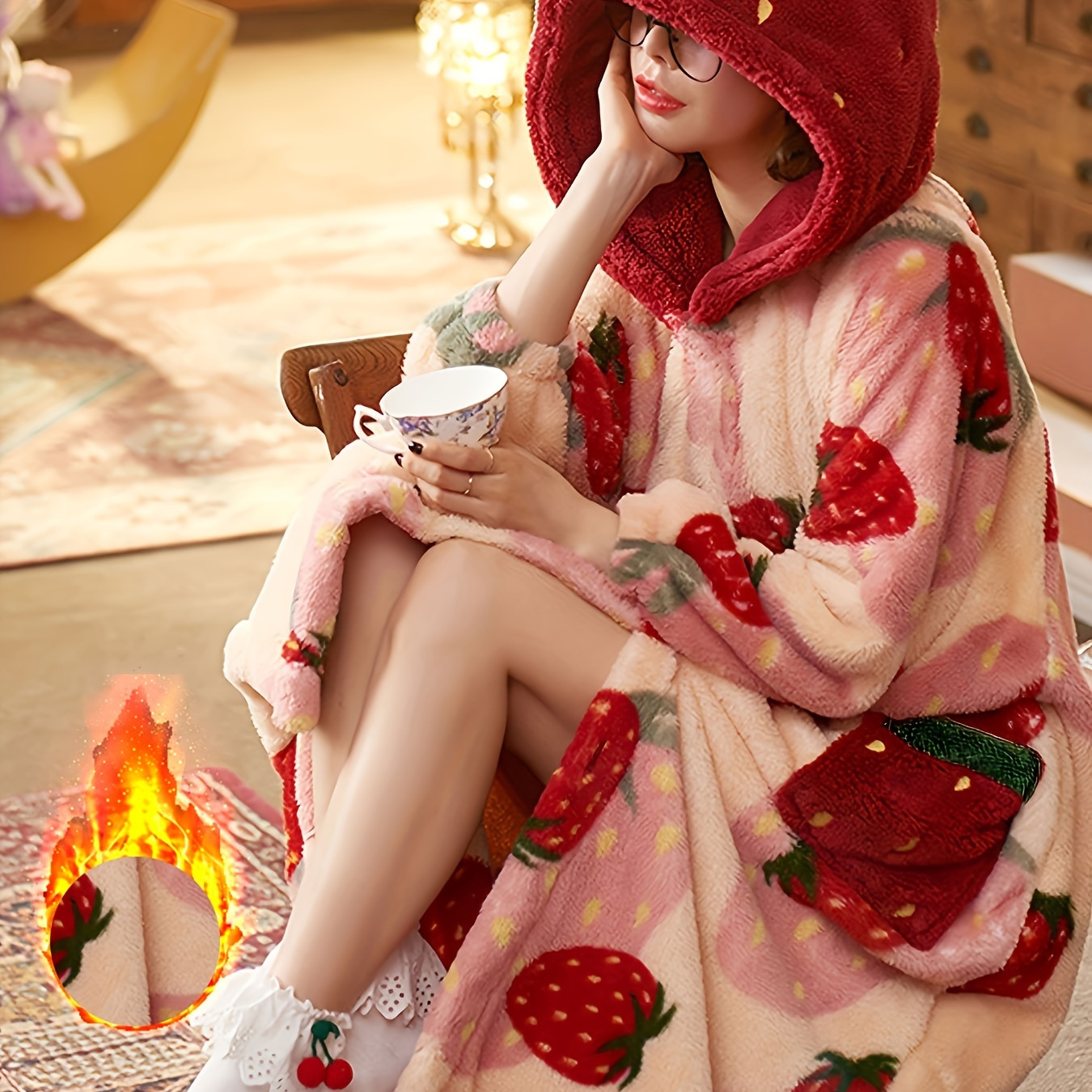 

2023 New 's Pajama Bathrobe Skirt Autumn And Winter Coral Velvet Warm Loose Home Clothes Outward Home Clothes