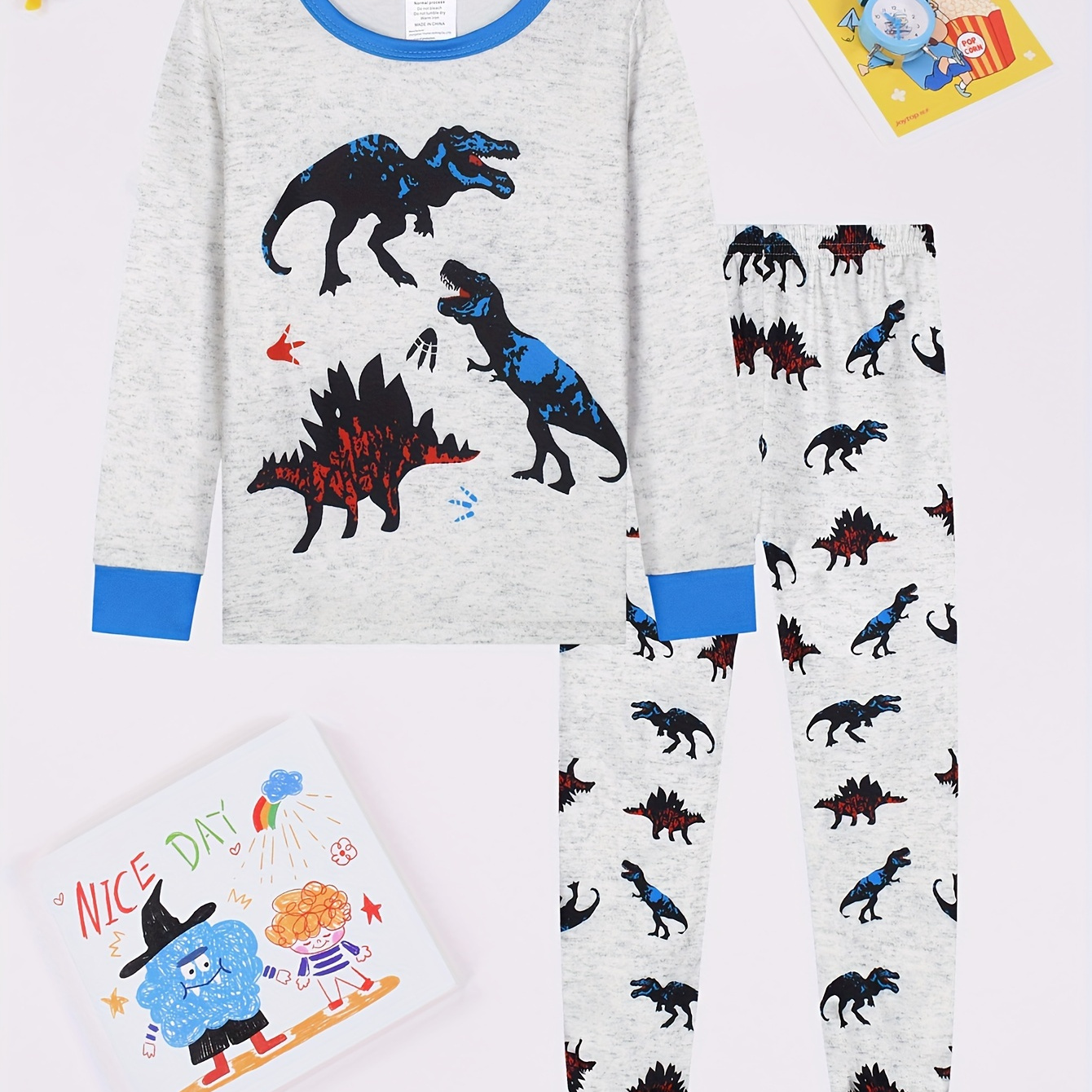 

2pcs Boys' Long Set - , Comfortable, And Clothes For
