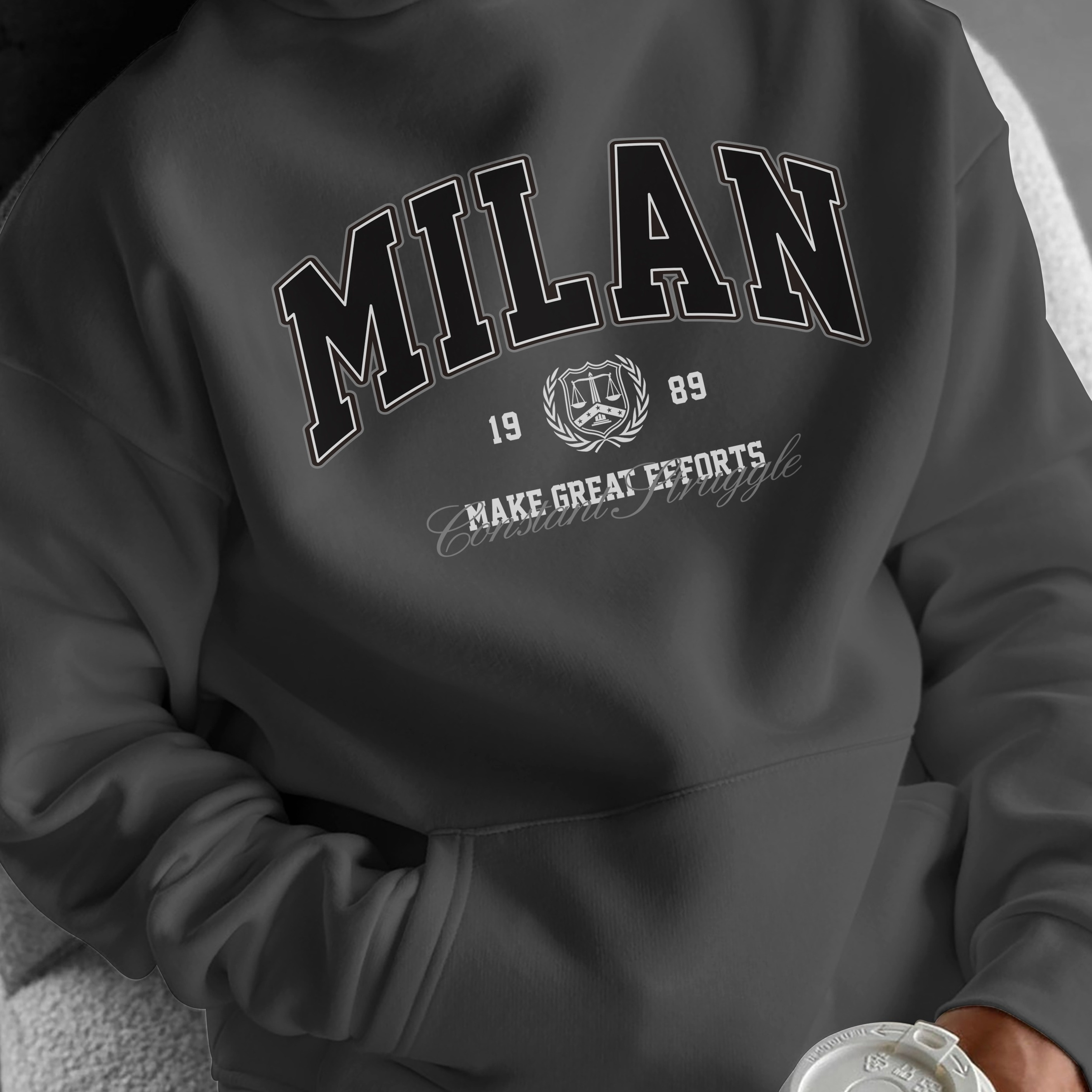 

Graphic - & , Long Pullover , For Fall/ ,