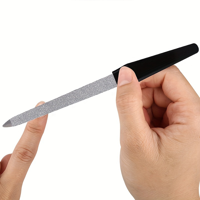 

3 Pcs Professional Double-sided Nail File For Smooth And Shiny Nails - Perfect For Home And Salon Use