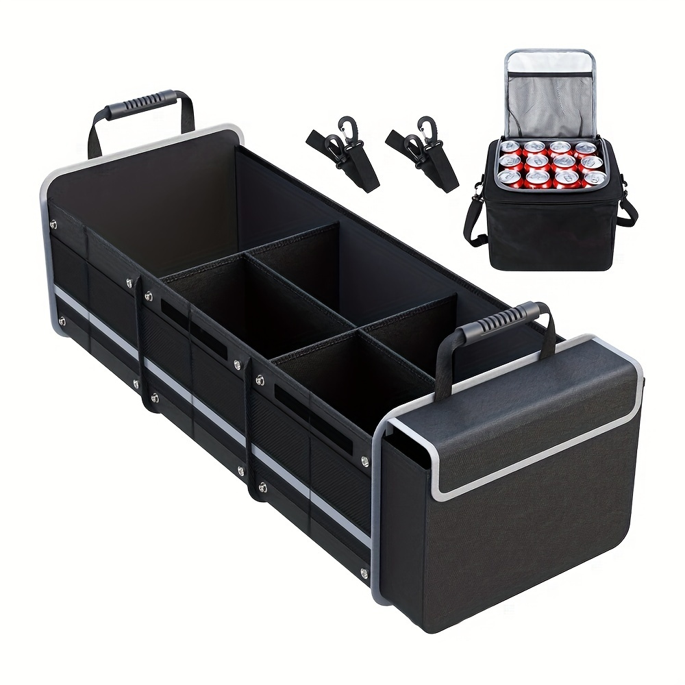 

Organize Your Car With This Foldable Car Trunk Storage Bag And Small Storage Bag!