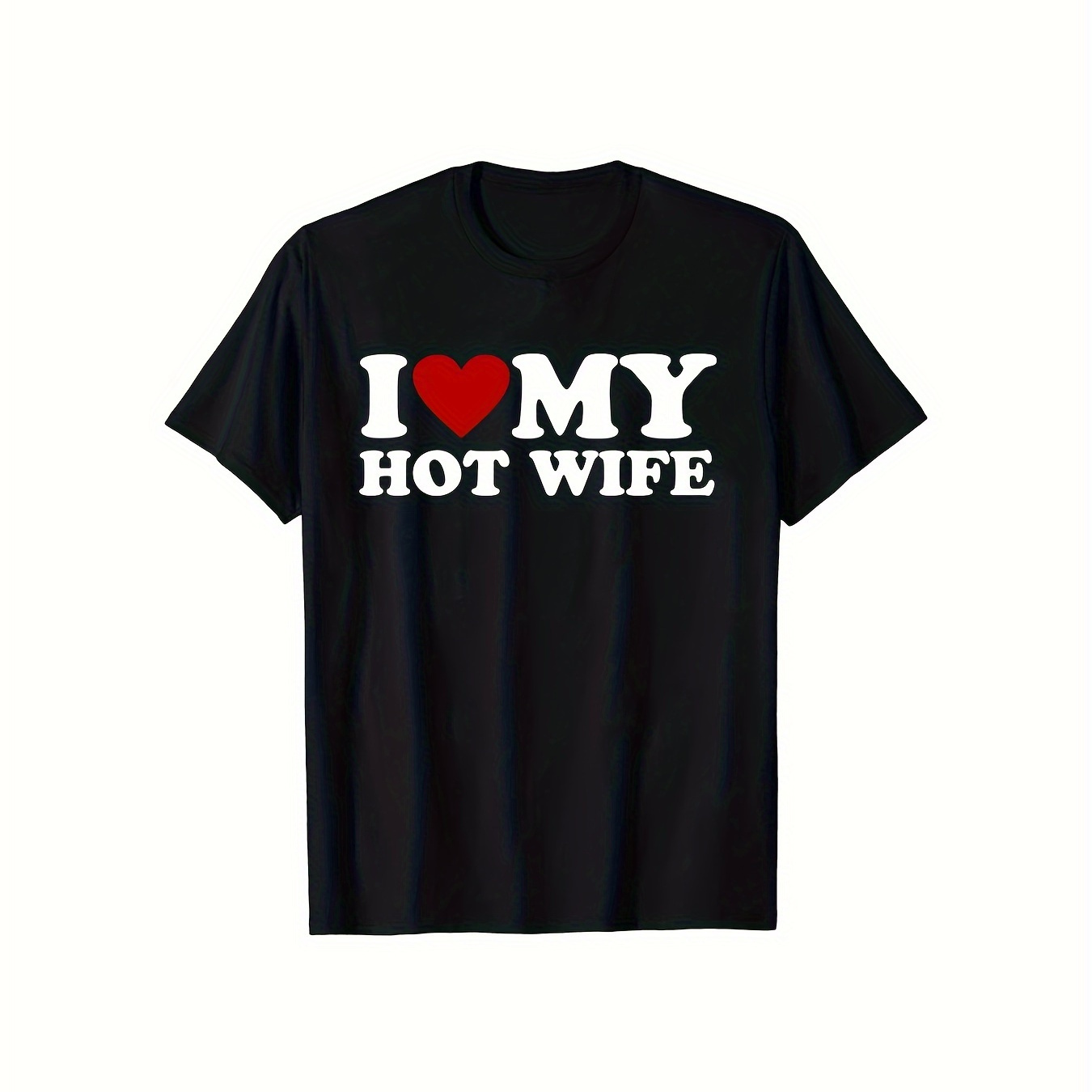 

Sleeve I My Hot Shirts Summer Graphic Streetwear Valentines Day T- 220g