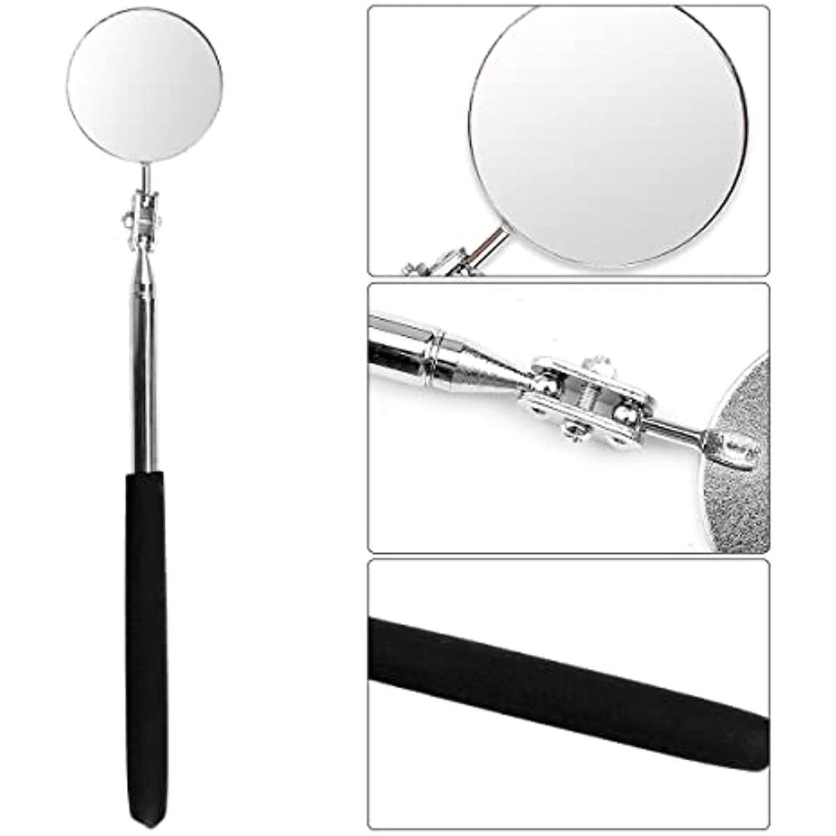 Windshield Repair Glass Inspection Mirror - 3x Magnification